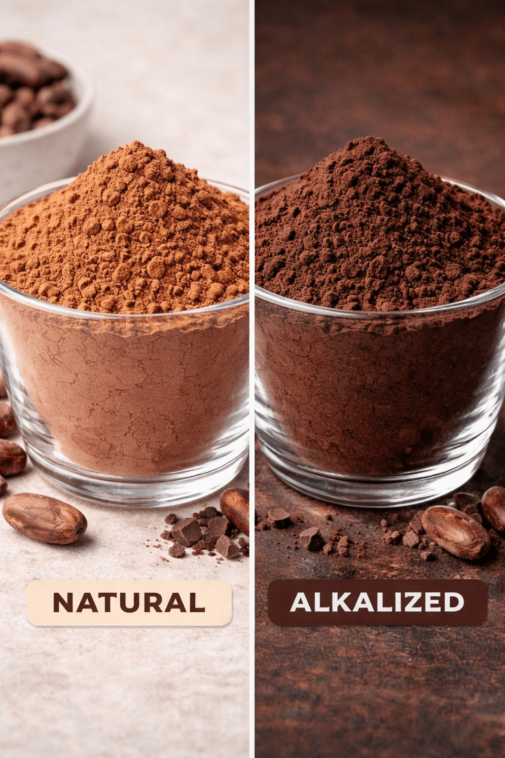 alkalized natural differance
